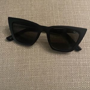 Quay Cat Eye Sunglasses, Black